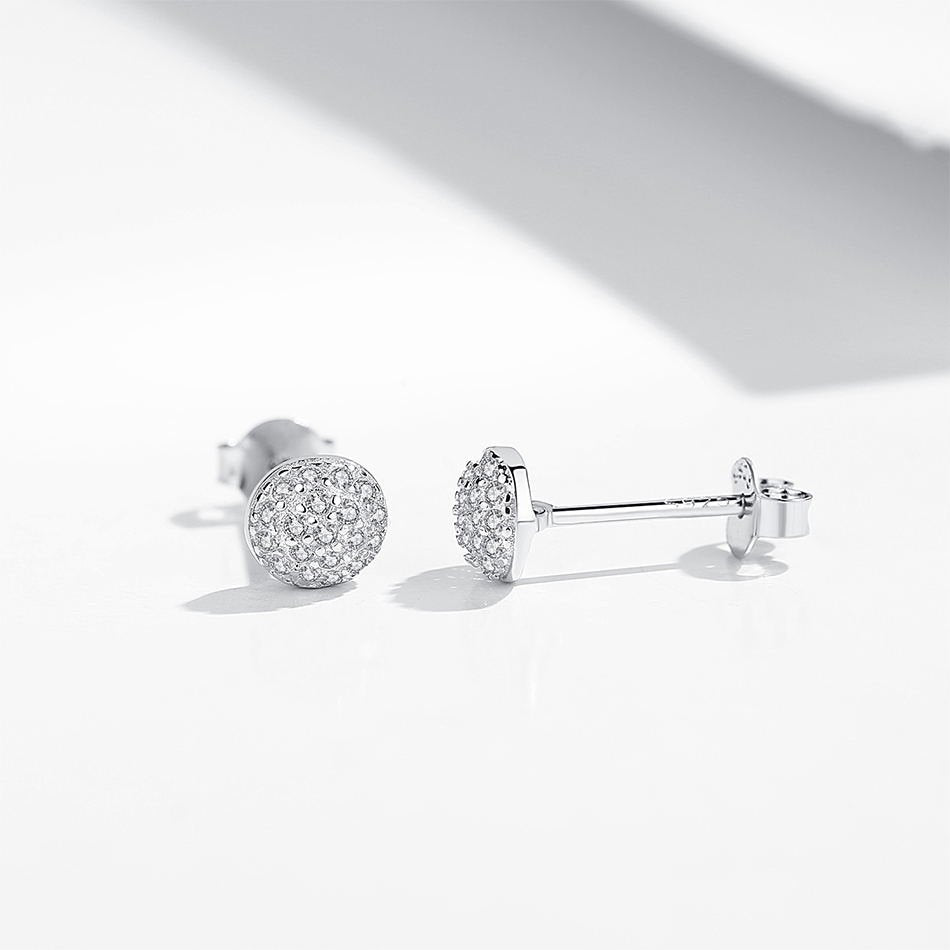 MARWA - Pave Stud Earrings - Amber James Jewellery