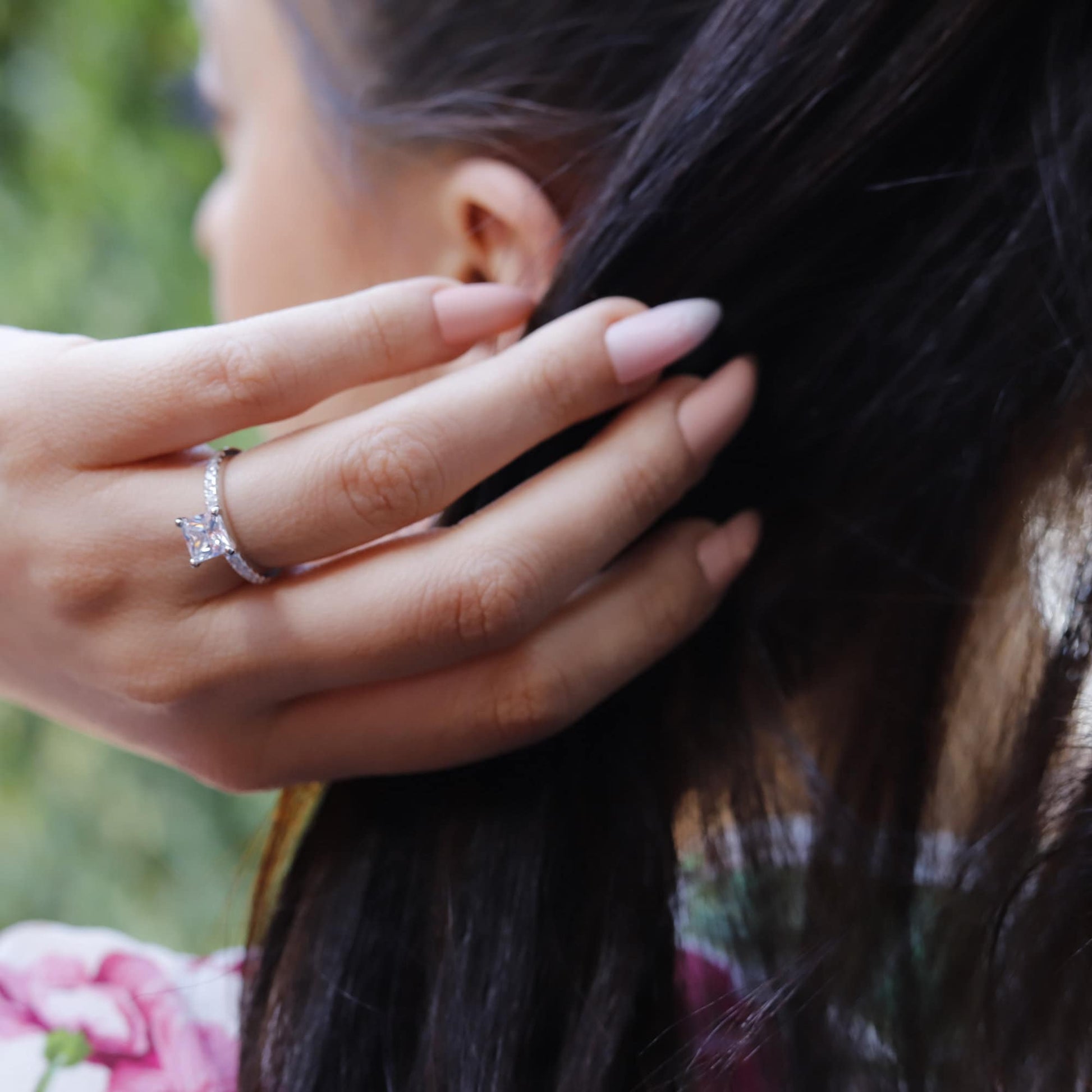 Kimberly - Promise Rings | Sterling Silver Engagement Ring | Promise Ring for women | Anniversary Ring in US UK sizes | High Quality!