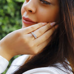 Sterling silver Sophia promise ring for women by AJJ, elegant engagement and anniversary ring in US sizes with high-quality craftsmanship.