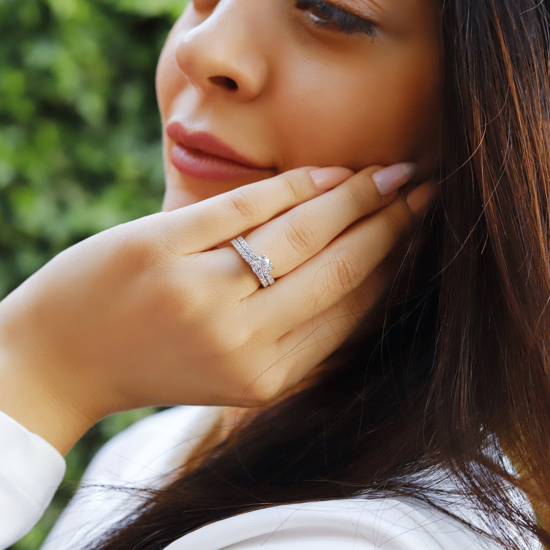 Sterling silver Sophia promise ring for women by AJJ, elegant engagement and anniversary ring in US sizes with high-quality craftsmanship.