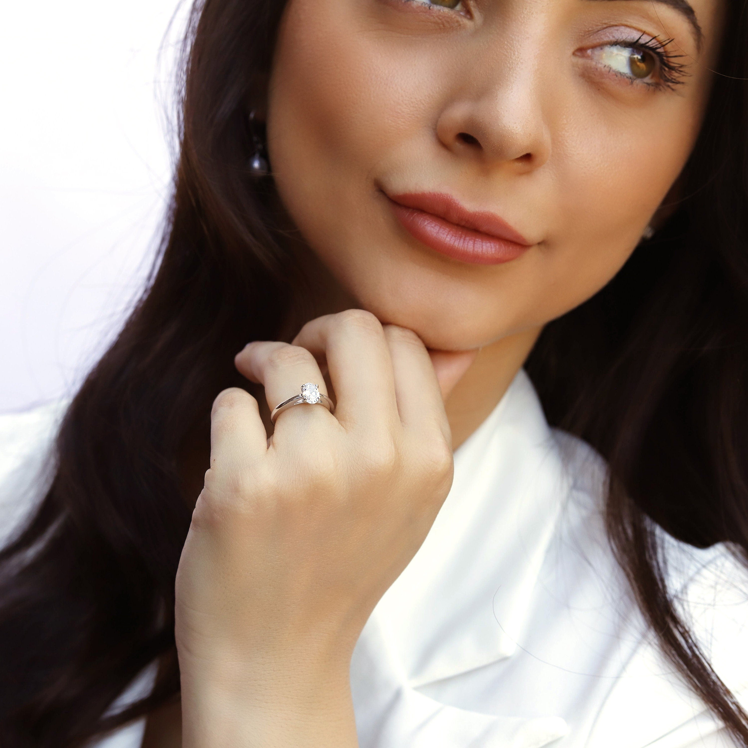 Isabella  - Sterling Silver Engagement Ring | Promise Ring for women | Anniversary Ring in US UK sizes | High Quality!