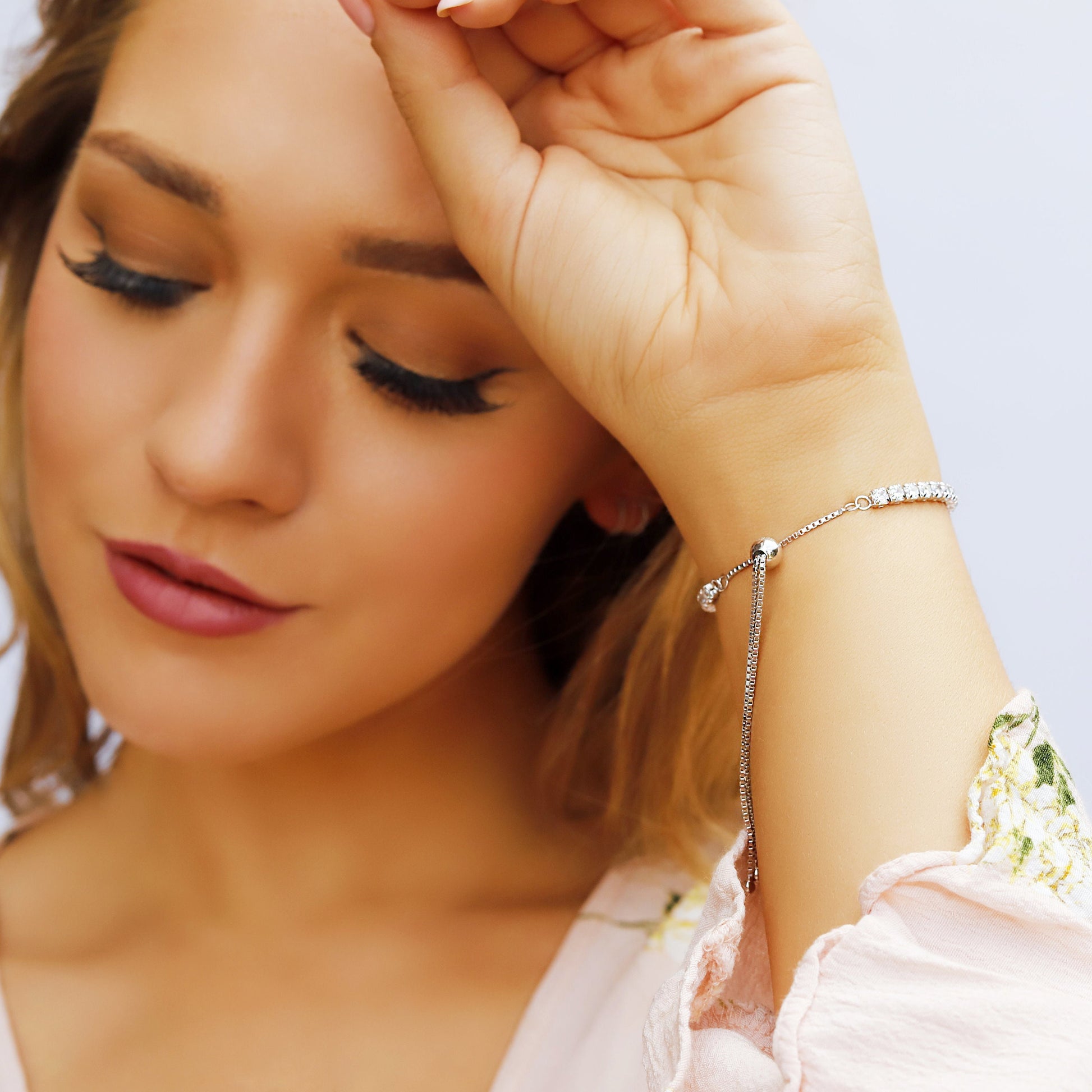Bethia - Sterling silver satellite bracelet | Elegant sterling silver bracelet | Delicate bracelet