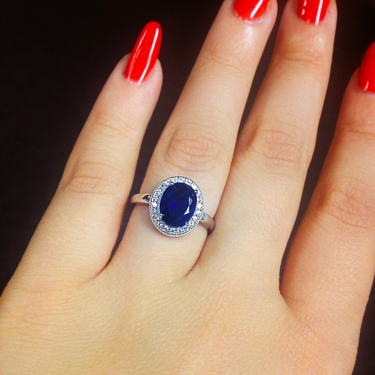 Scarlett - Sterling Silver Royal Design Wedding Engagement Band Vintage Style Bridal Rings, Man Made Diamond with Luxury Box