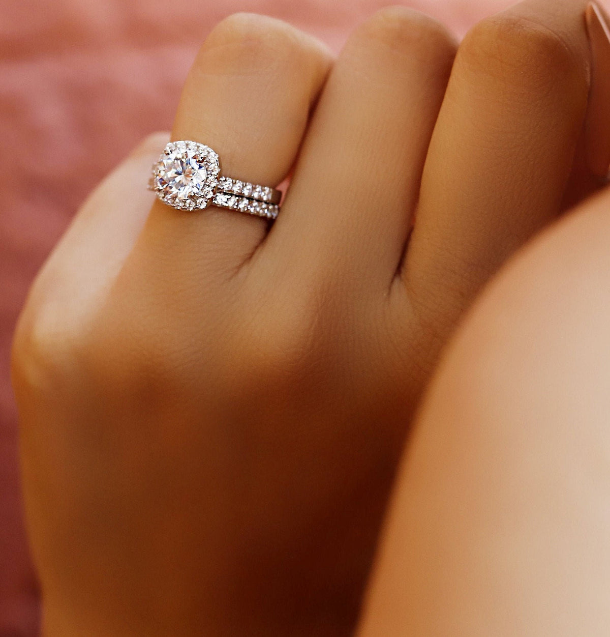 Sterling silver Thea promise ring by AJJ, designed for women, featuring a delicate band perfect for engagement or anniversary.