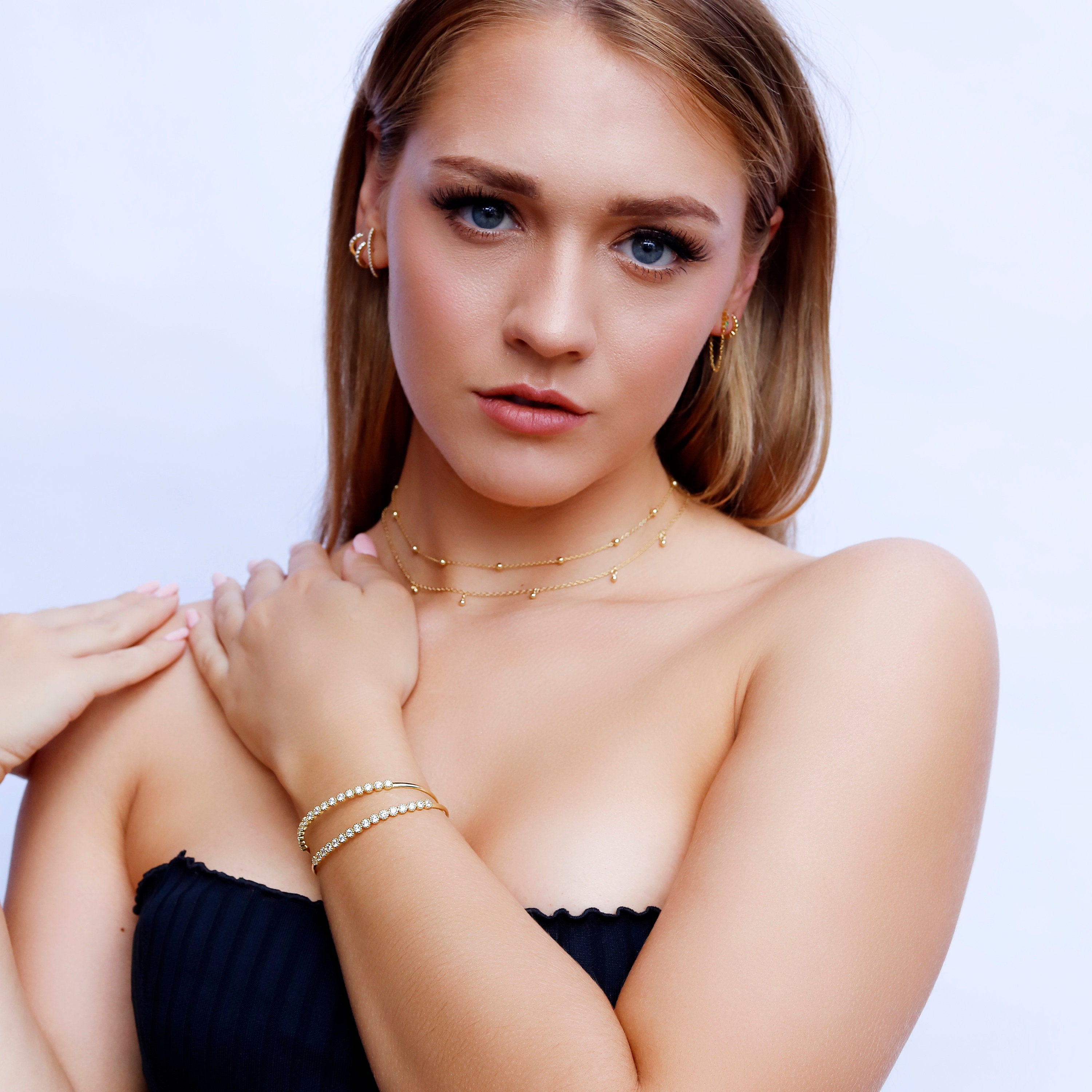 Berry - Sterling Silver Bracelet/Plain Sterling Silver Bracelet/Silver Bracelet for Women/Simple Silver Bracelet/Silver Jewellery