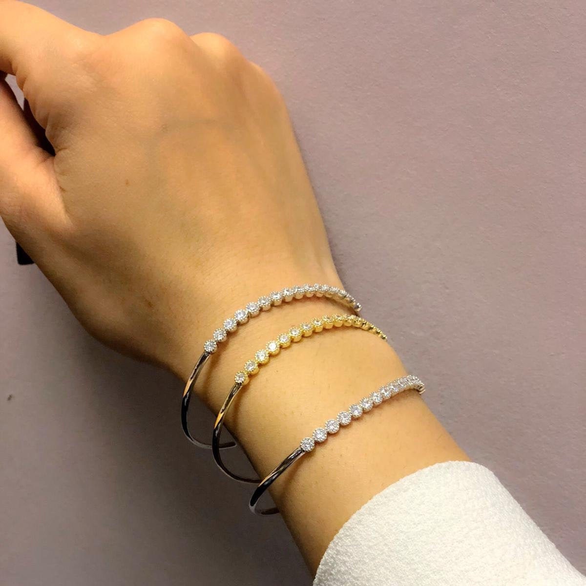 Berry - Sterling Silver Bracelet/Plain Sterling Silver Bracelet/Silver Bracelet for Women/Simple Silver Bracelet/Silver Jewellery