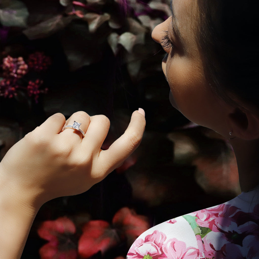 Kimberly - Promise Rings | Sterling Silver Engagement Ring | Promise Ring for women | Anniversary Ring in US UK sizes | High Quality!