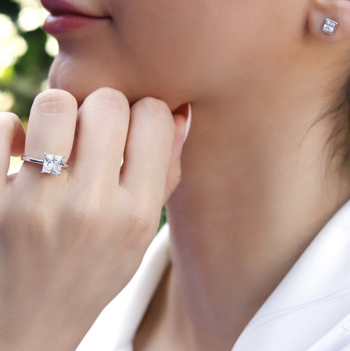 Ella - Sterling Silver Bridal Engagement Ring | Promise Ring for women | Bridal Ring US UK size | High Quality!