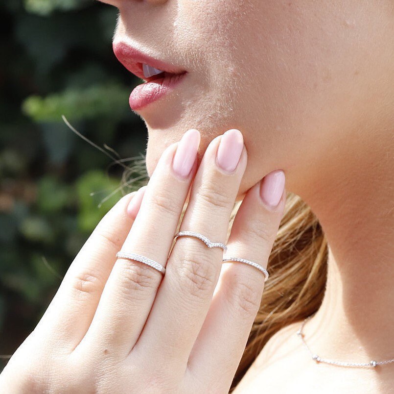 Bridget - Love Infinity Ring, Stacking Ring, Sterling Silver, Bridesmaids Ring rings, Stacking rings, Silver rings