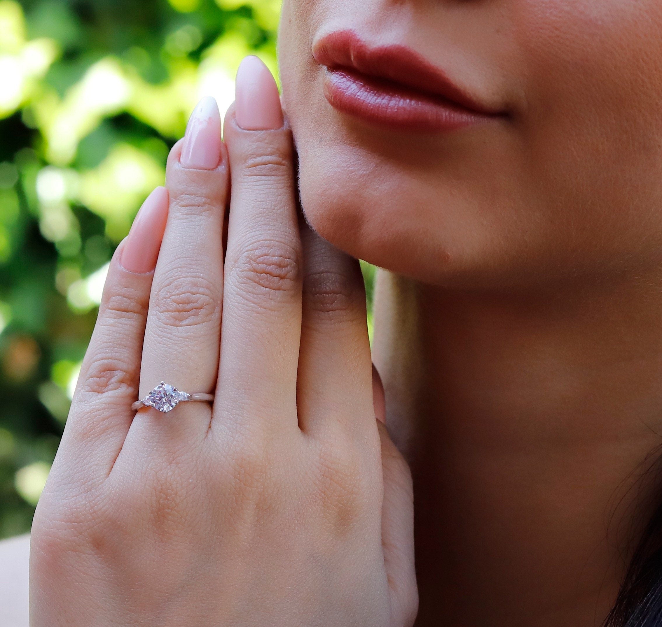 Tridget - Sterling Silver Bridal Engagement Ring | Promise Ring for women | Bridal Ring US UK size | High Quality!