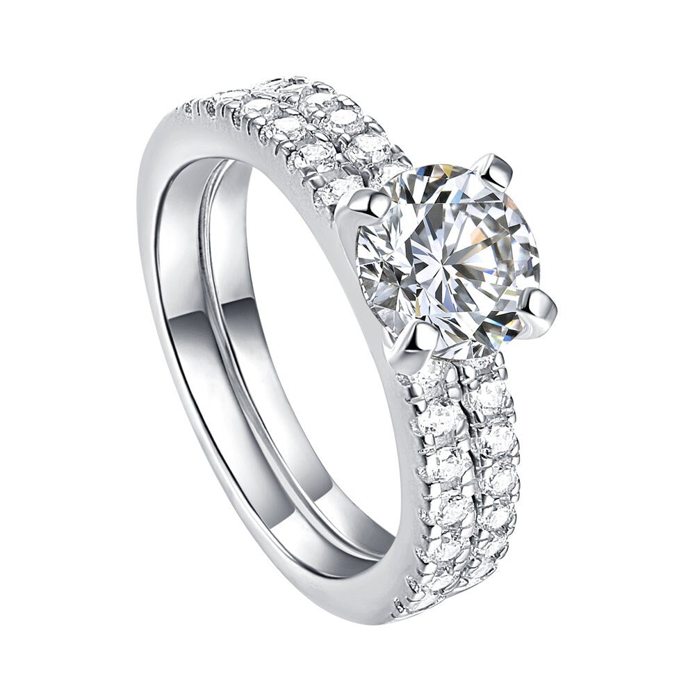 Victoria - Sterling Silver Engagement Ring | Promise Ring for women | Anniversary Ring in US sizes | High Quality!