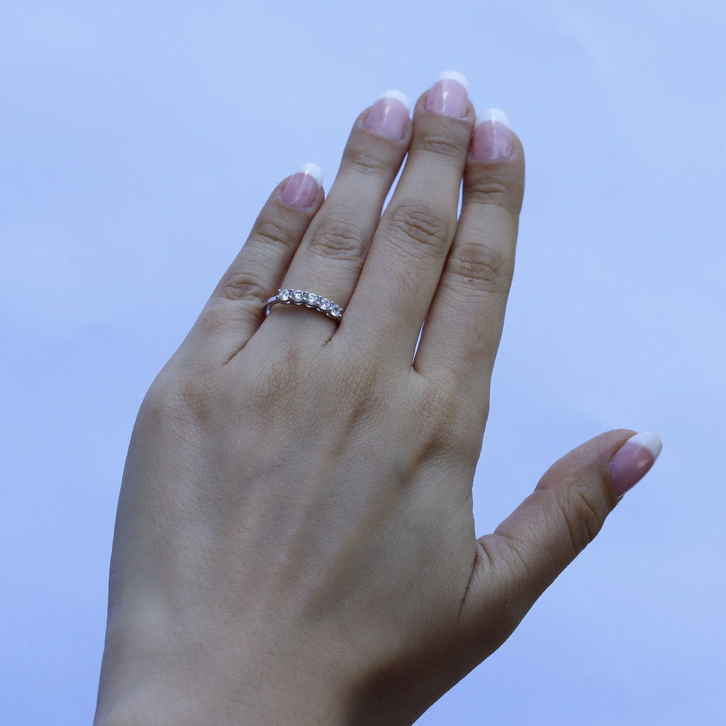 Fiona - Sterling Silver Engagement Ring | Promise Ring for women | Anniversary | Infinity Ring in US UK size | High Quality!