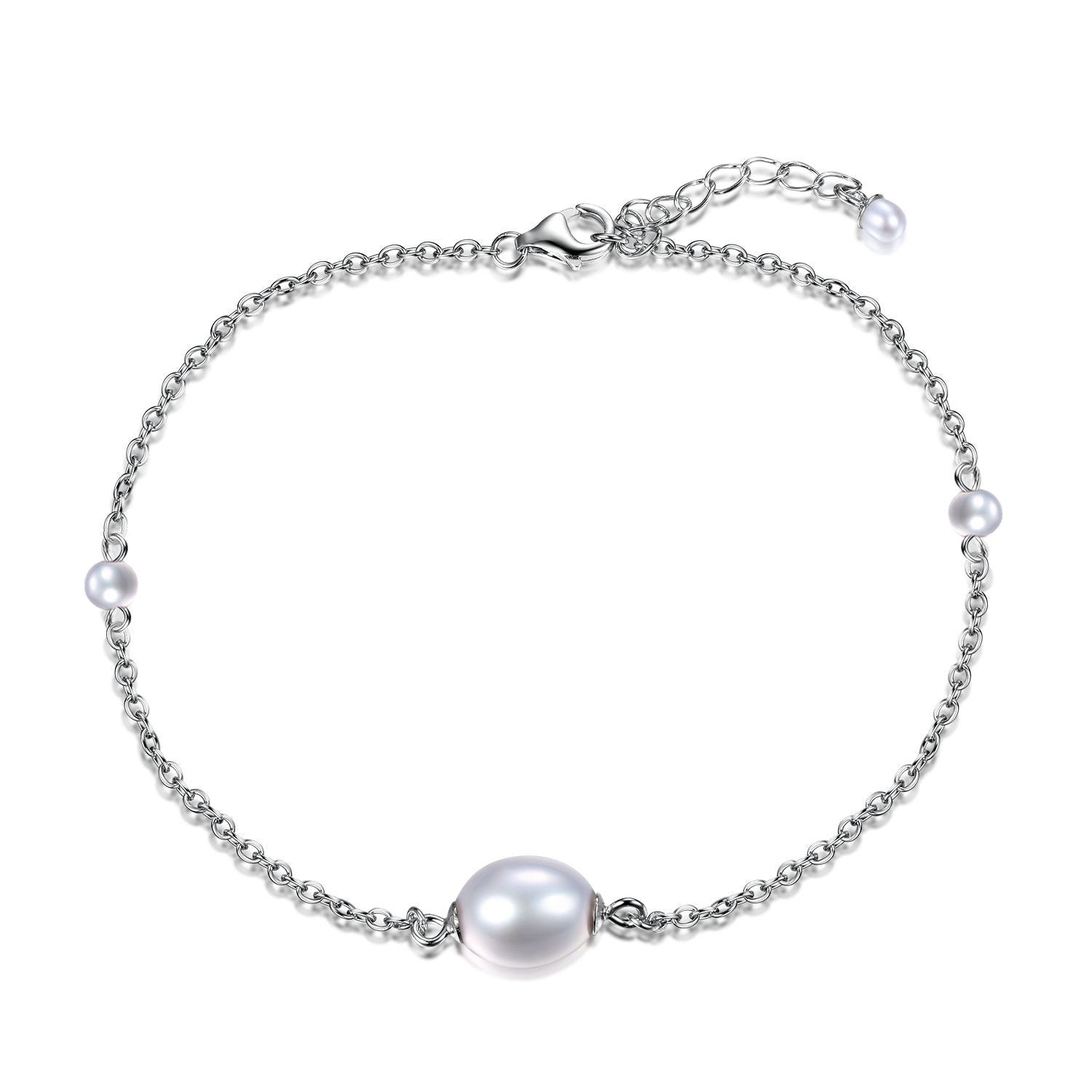Pearl Bracelet For Women, Freshwater Pearl Bracelet, Bridesmaid Gift, Sterling Silver Bracelet, Birthday Gift Idea, Gift For Mum