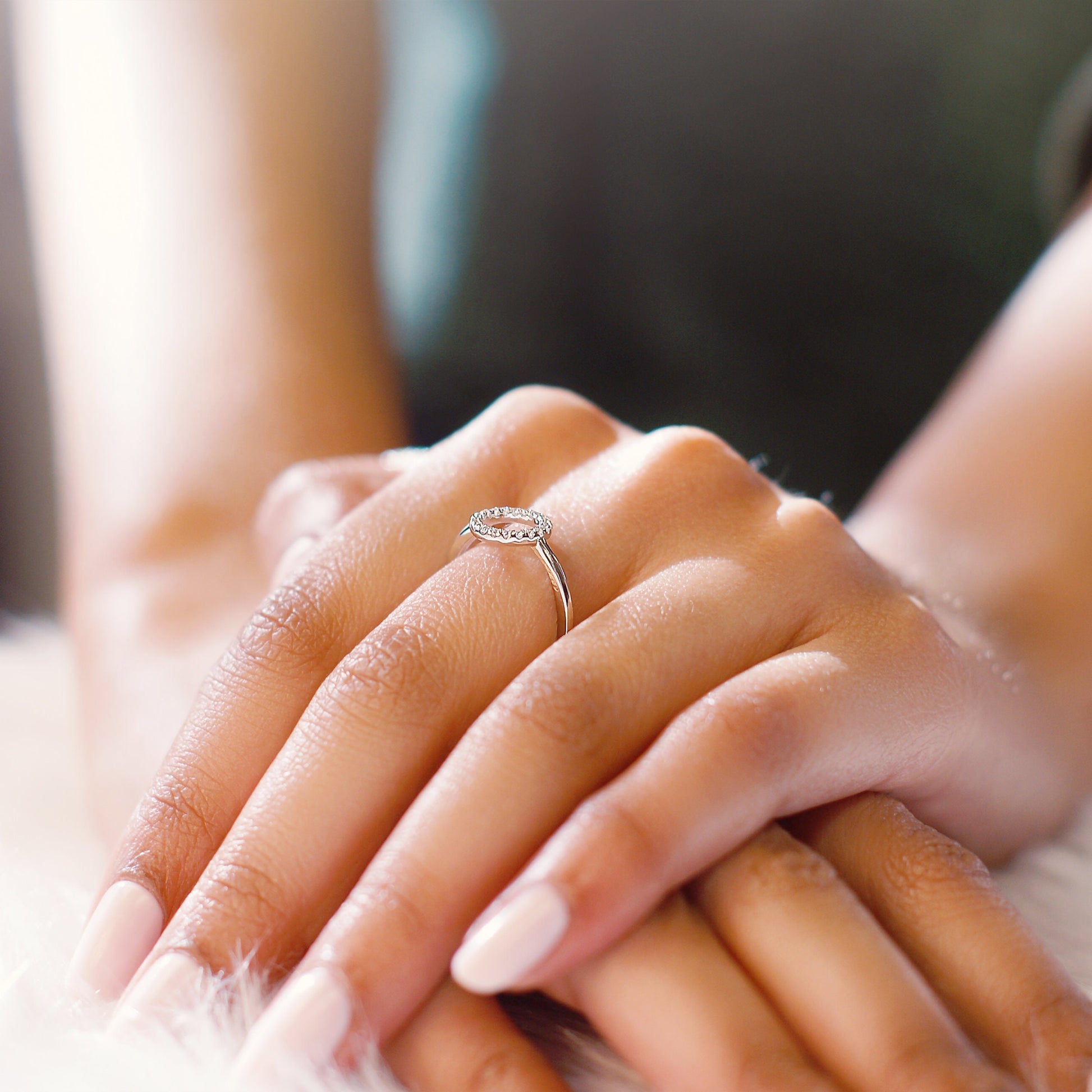 Sterling Silver Ring - Dainty circle Ring - Stacking Ring - Gift