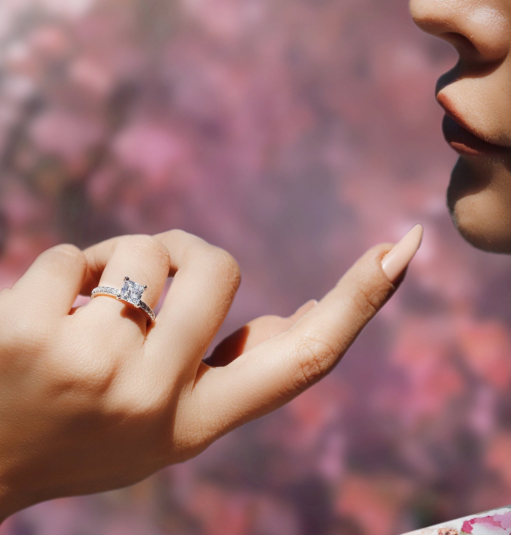Kimberly - Promise Rings | Sterling Silver Engagement Ring | Promise Ring for women | Anniversary Ring in US UK sizes | High Quality!