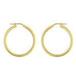 Pair of AJJ sterling silver 925 hoop sleeper earrings in various sizes, simple silver hoop earrings for everyday wear.