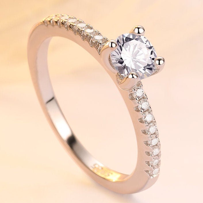Isla - Promise Rings | Sterling Silver Engagement Ring | Promise Ring for women | Anniversary Ring in US sizes | High Quality!