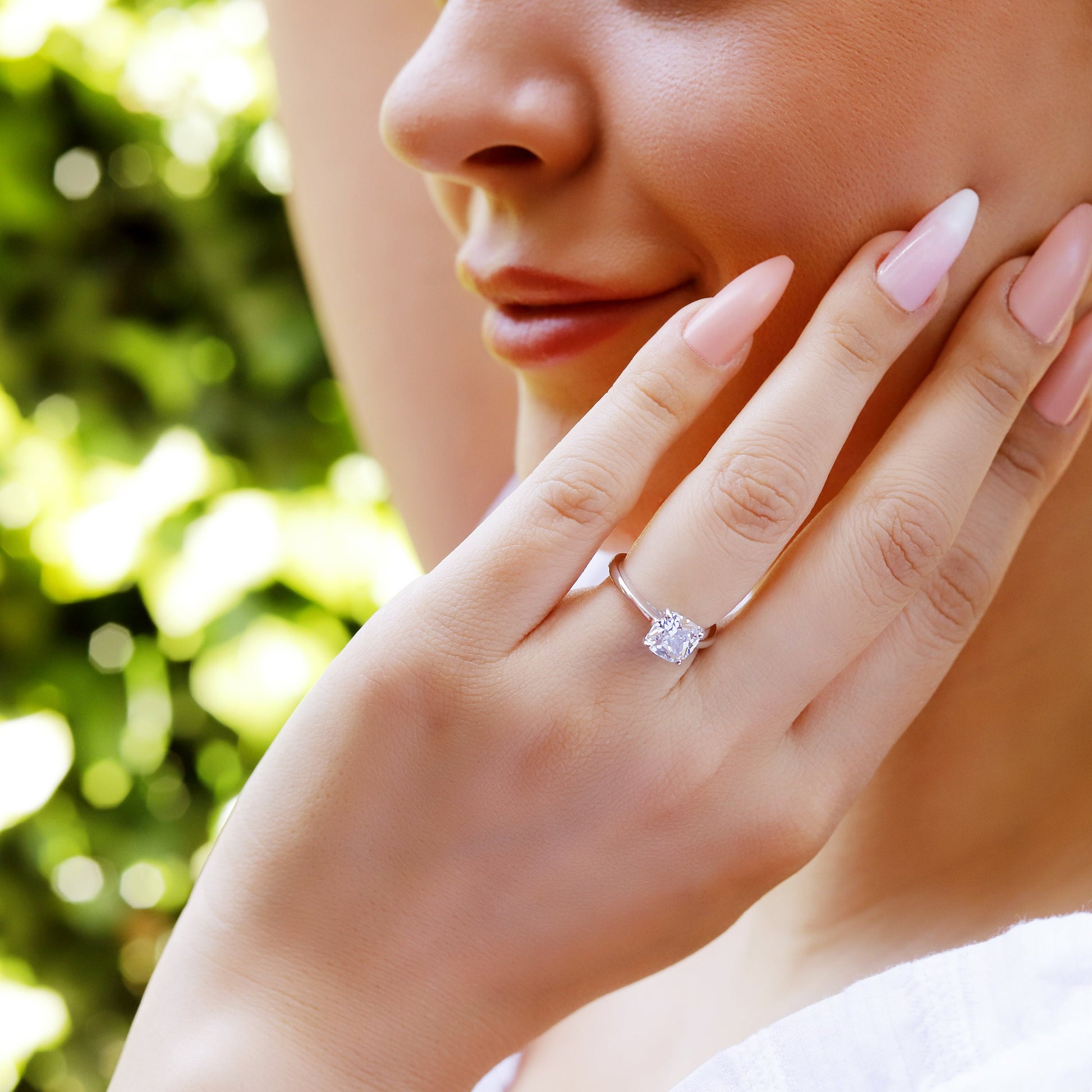Camilla - Sterling Silver Engagement Ring | Promise Ring for women | Anniversary Ring in US UK sizes | High Quality!