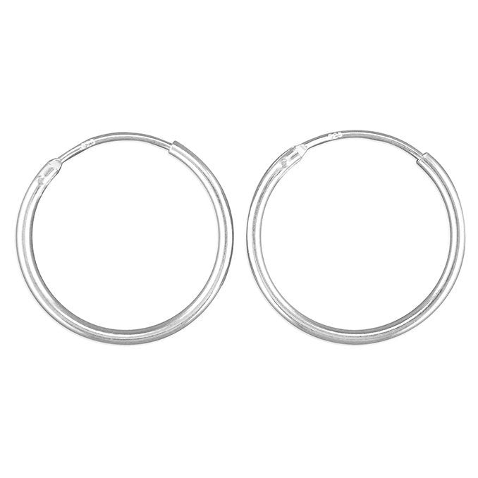 Sterling Silver Huggie Hoop Earrings | Delicate Open Hoop Earrings | Minimalist Earrings | Silver Geometric Hoops | Simple Silver Earrings |