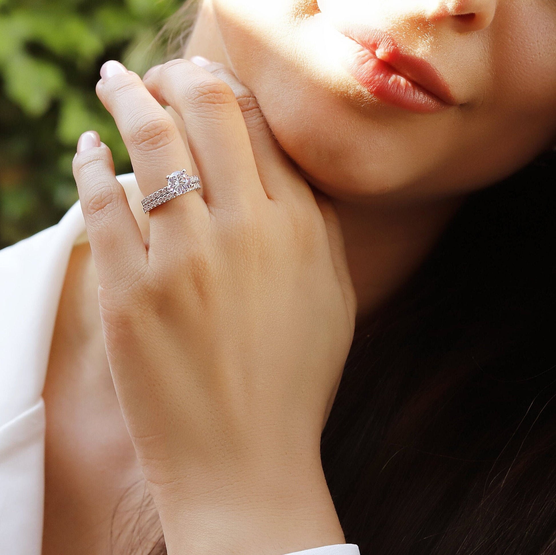 Victoria - Sterling Silver Engagement Ring | Promise Ring for women | Anniversary Ring in US sizes | High Quality!