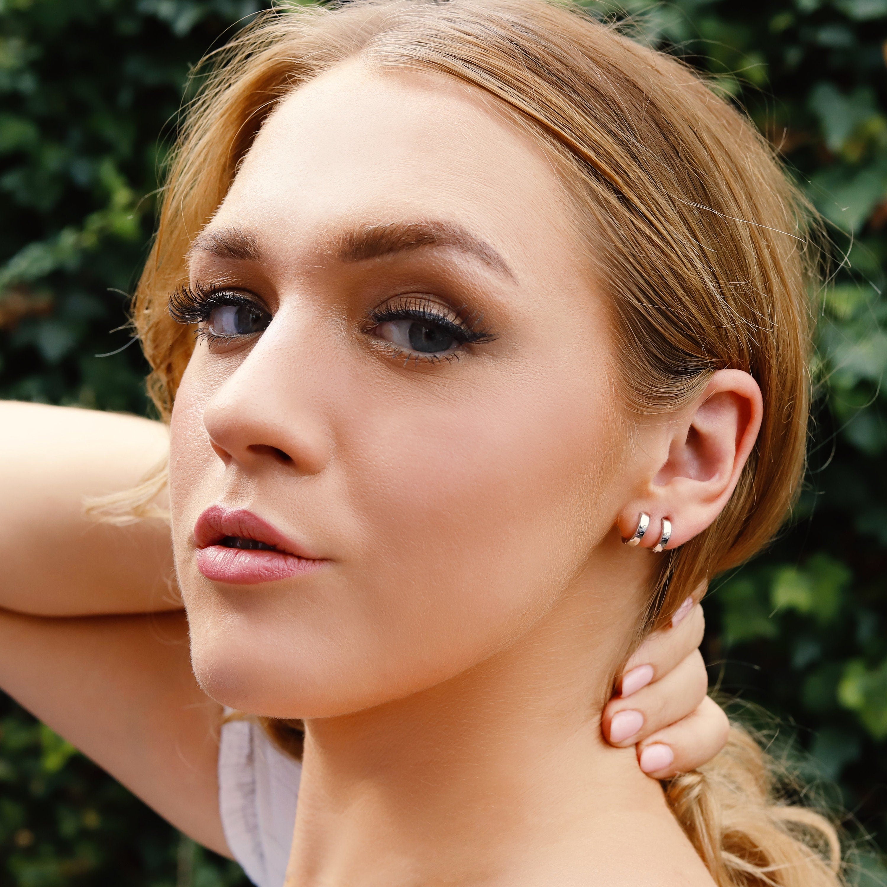 Tiny Huggie Hoop Earrings,Plain Huggie Hoop Earrings,Dainty Hoop Earrings,Dainty Tiny Huggies, 18K Gold Plated Hoops,Sterling Silver Huggies