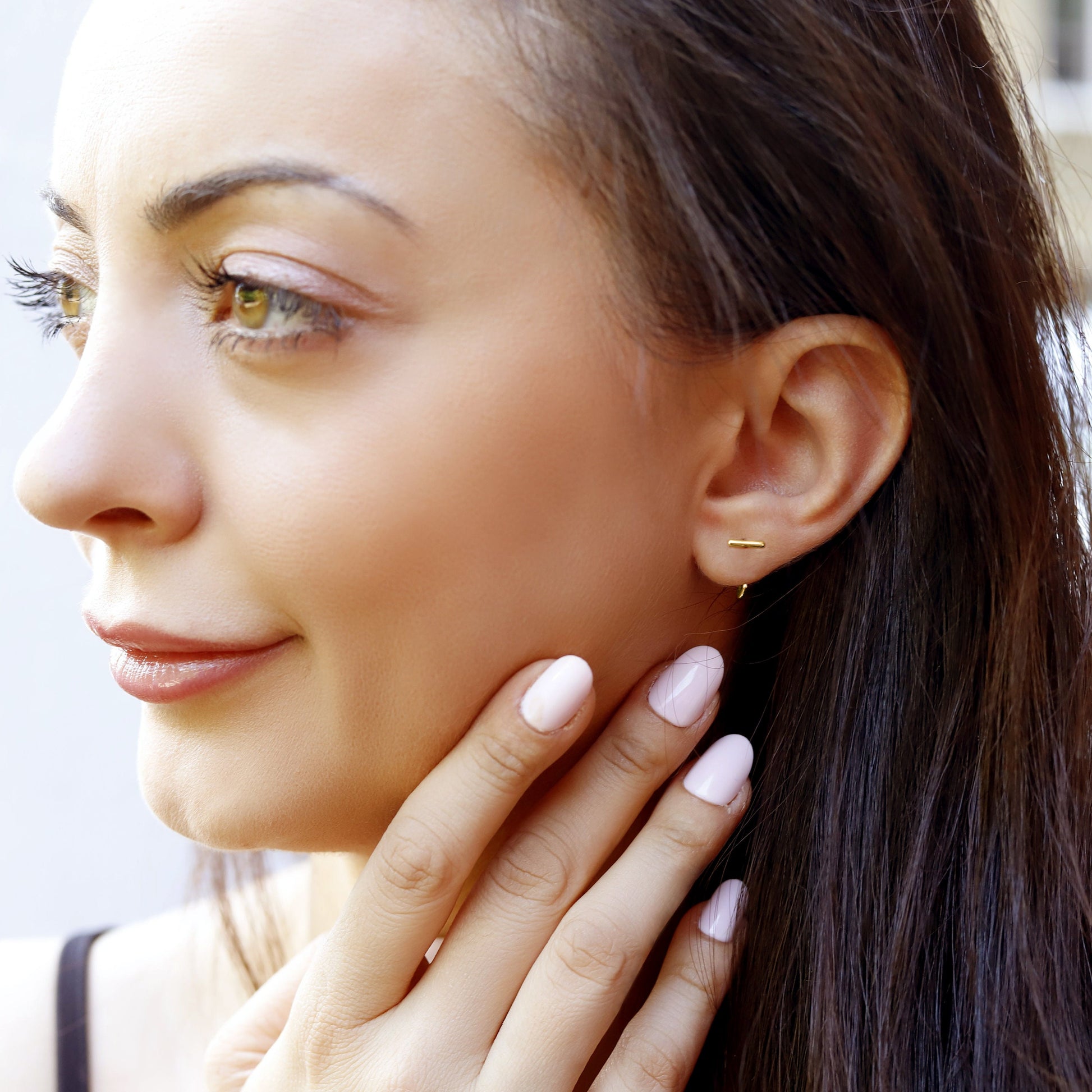 Elena - Minimalist staple hoops • small hoop earrings • open hoop earrings • dainty hoops • silver hoops • simple hoops