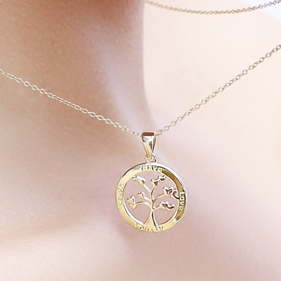 Sterling Silver Tree Of Life Necklace, Necklaces For Women, Layering Necklaces, Minimalist Necklace, Dainty Necklace, Tree Of Life Jewellery