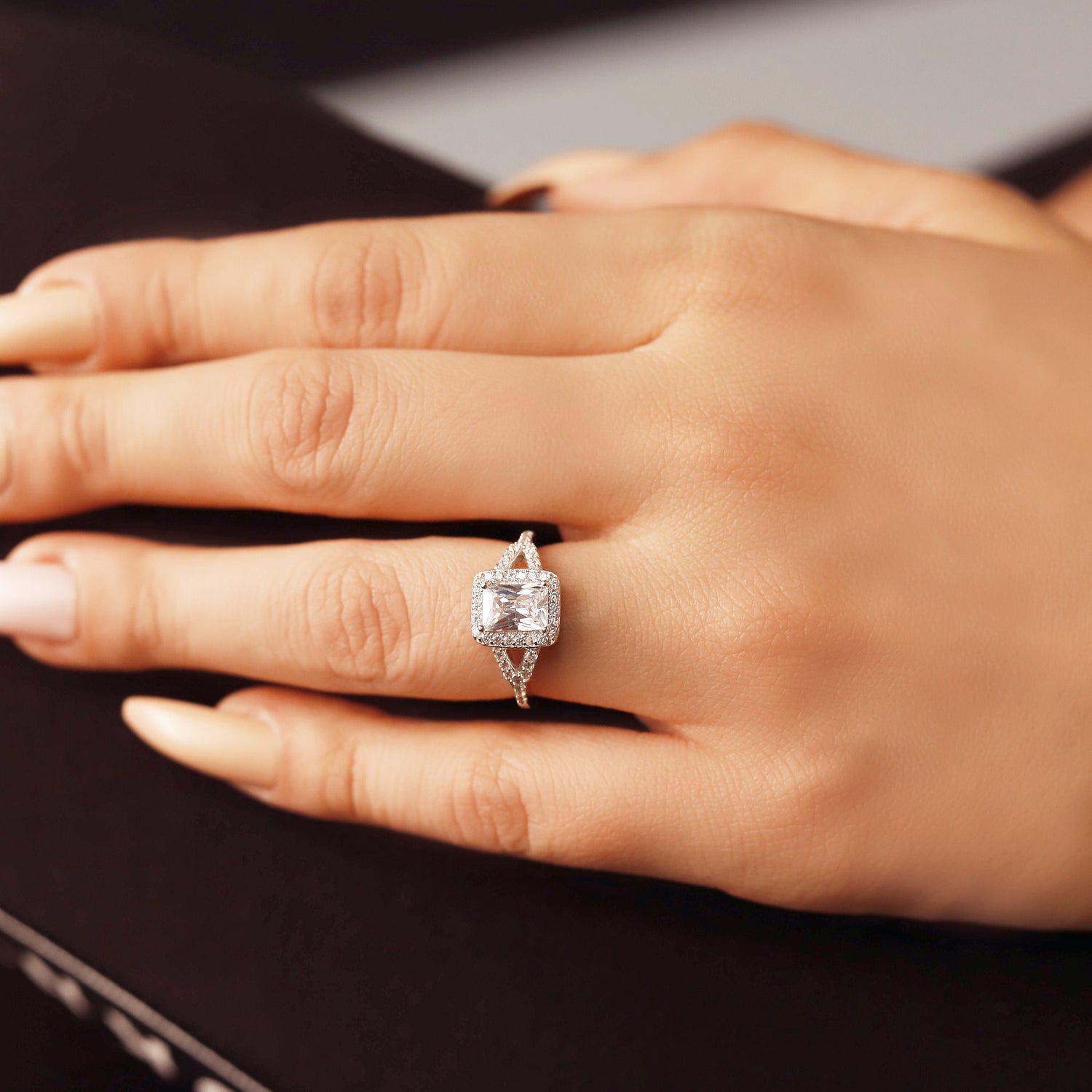 Vintage Engagement Ring, Art Deco Ring, Promise Ring, Wedding Jewelry, Eternity Band, Birthday Gift for Her, Anniversary Gift, 925 Silver