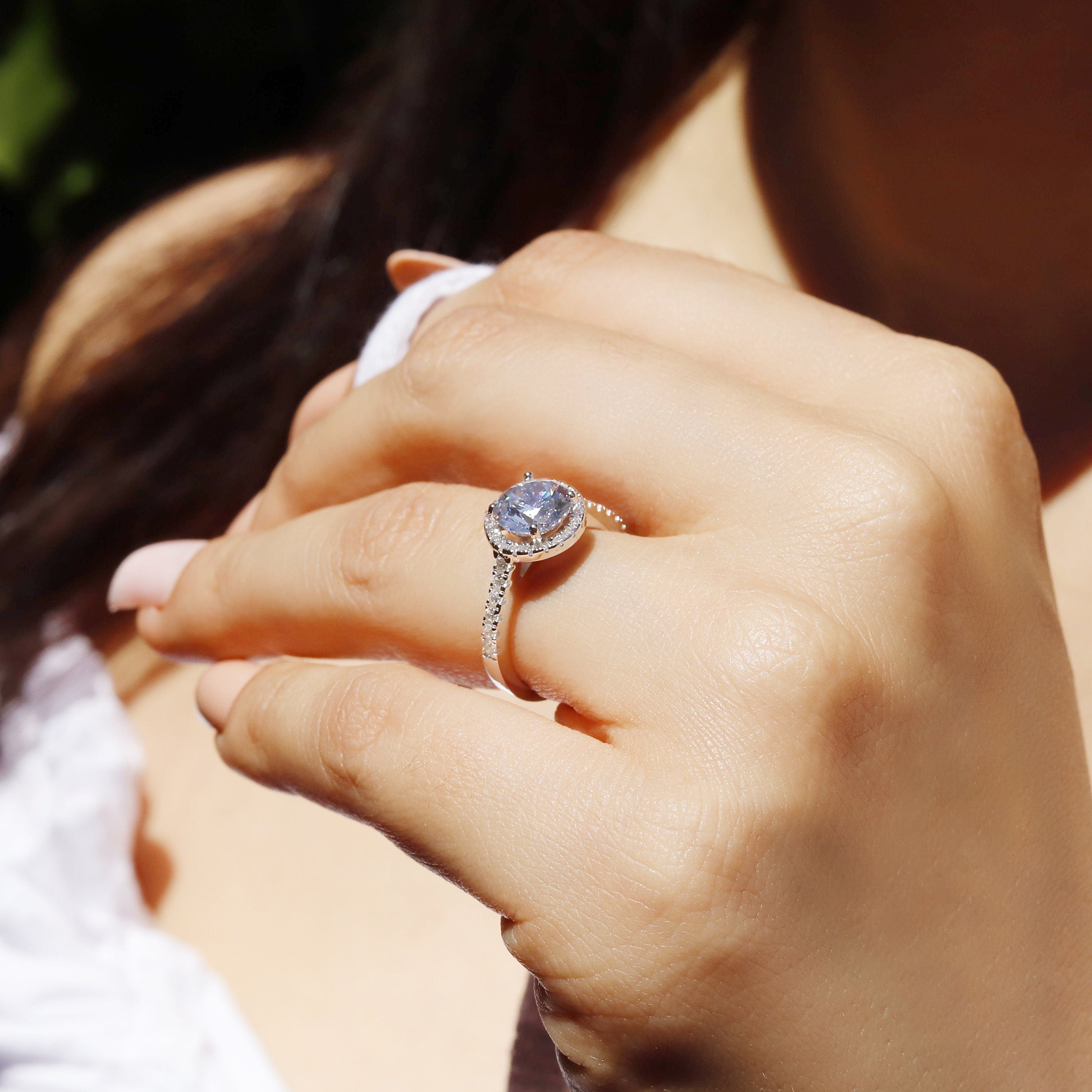 Lyla - 1ct Round Solitaire Ring | Sterling Silver Engagement Ring | Promise Ring for women | Bridal Ring in US UK size | High Quality!