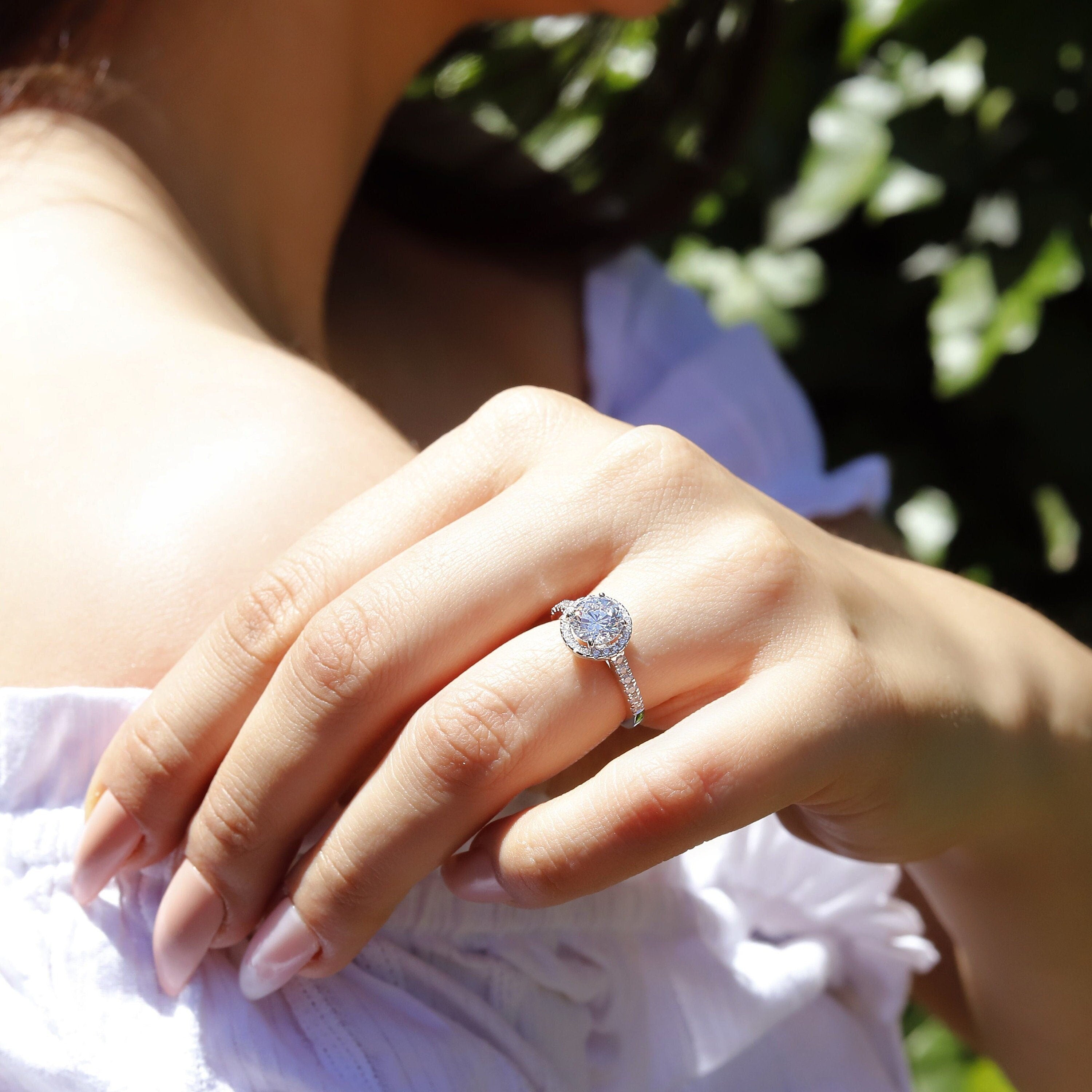 Lyla - 1ct Round Solitaire Ring | Sterling Silver Engagement Ring | Promise Ring for women | Bridal Ring in US UK size | High Quality!