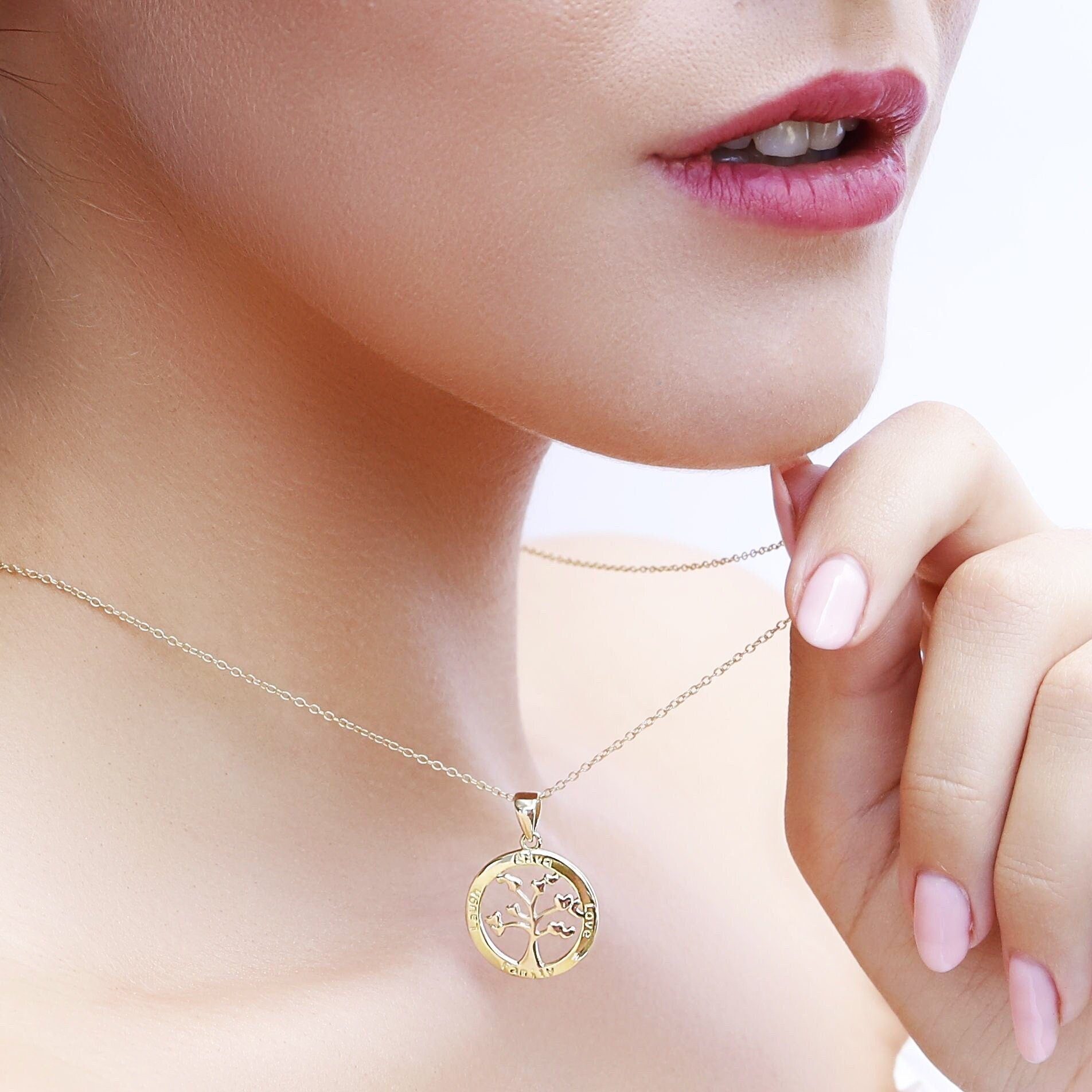 Sterling Silver Tree Of Life Necklace, Necklaces For Women, Layering Necklaces, Minimalist Necklace, Dainty Necklace, Tree Of Life Jewellery