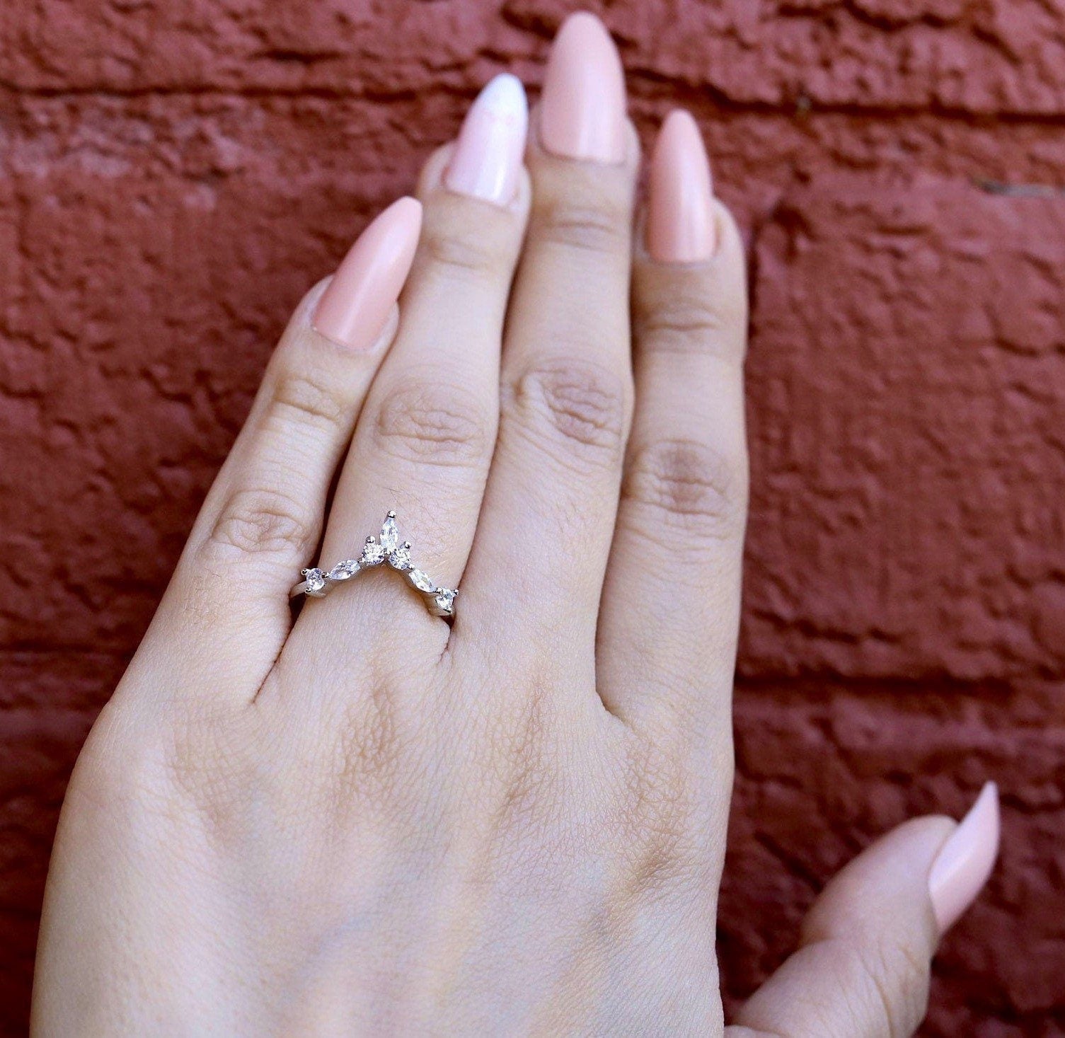 Betsy - Silver V Thumb Ring, Love Infinity Ring, Stacking Ring, Sterling Silver, Bridesmaids Ring rings, Stacking rings, Silver rings