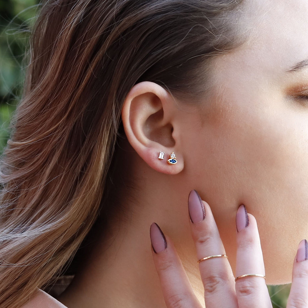 Tiny Stud Earrings - New Minimalist Earrings - Minimalist Earrings - Eye Studs - Tiny Earrings - Earrings Sets for Multiple Piercings