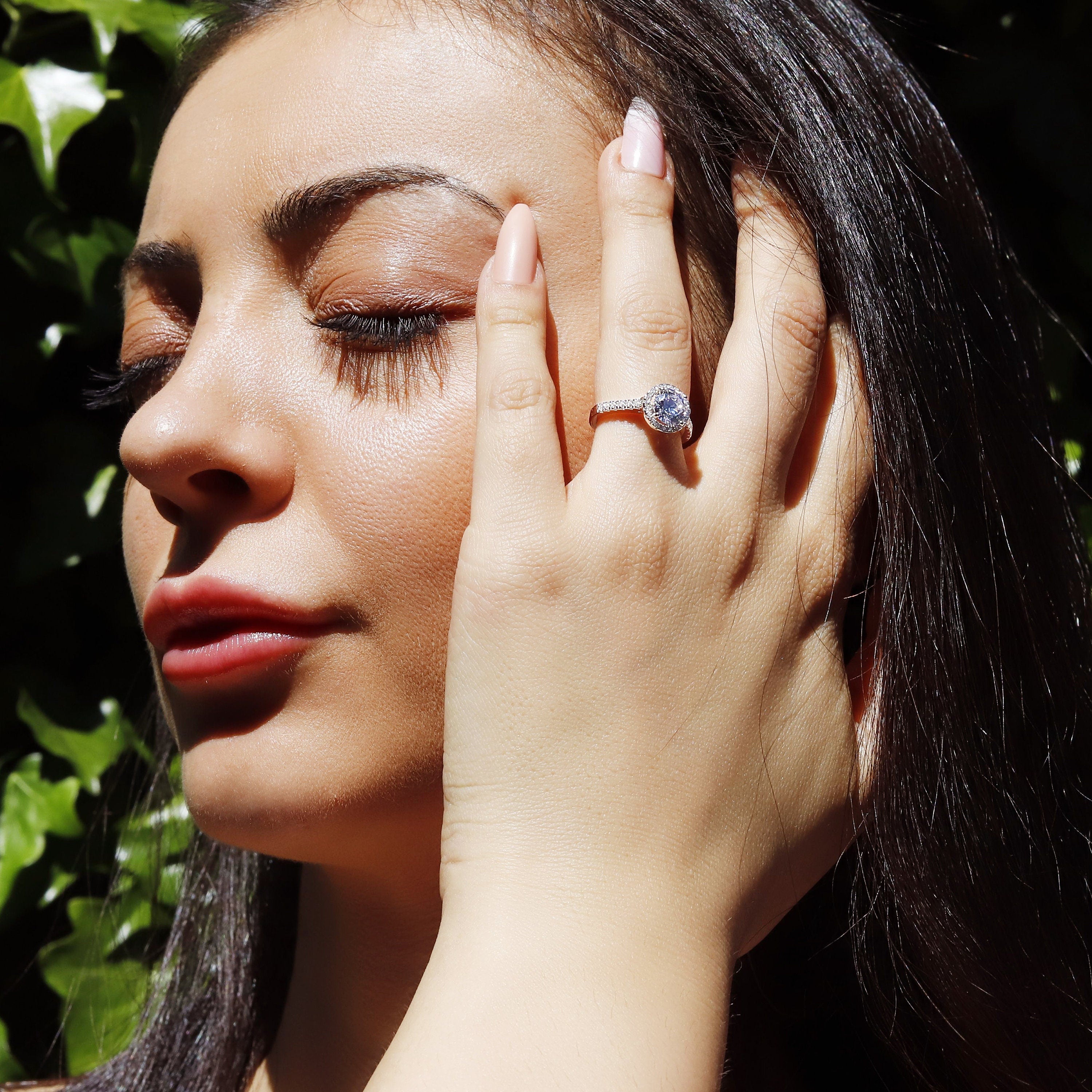 Lyla - 1ct Round Solitaire Ring | Sterling Silver Engagement Ring | Promise Ring for women | Bridal Ring in US UK size | High Quality!