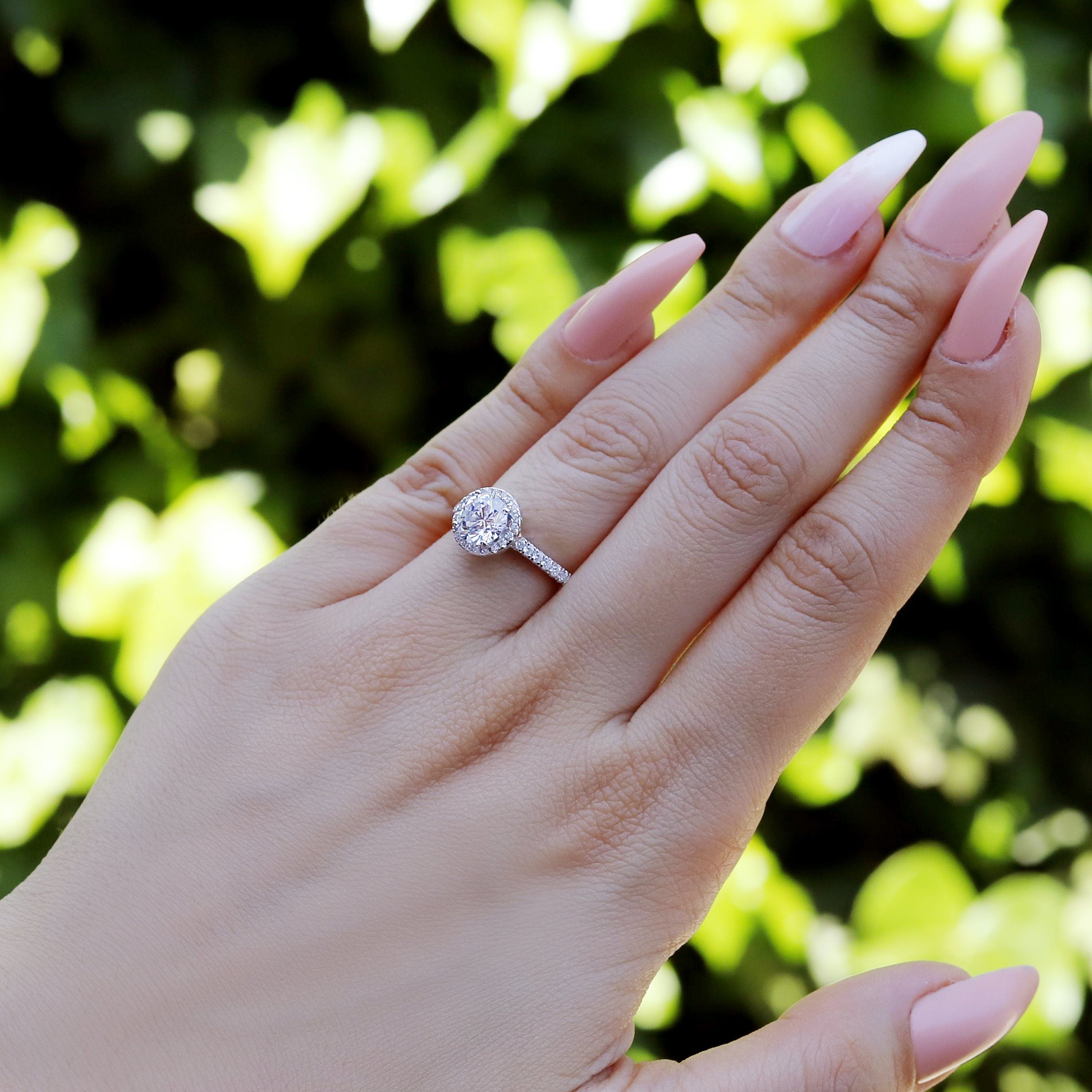 Lyla - 1ct Round Solitaire Ring | Sterling Silver Engagement Ring | Promise Ring for women | Bridal Ring in US UK size | High Quality!