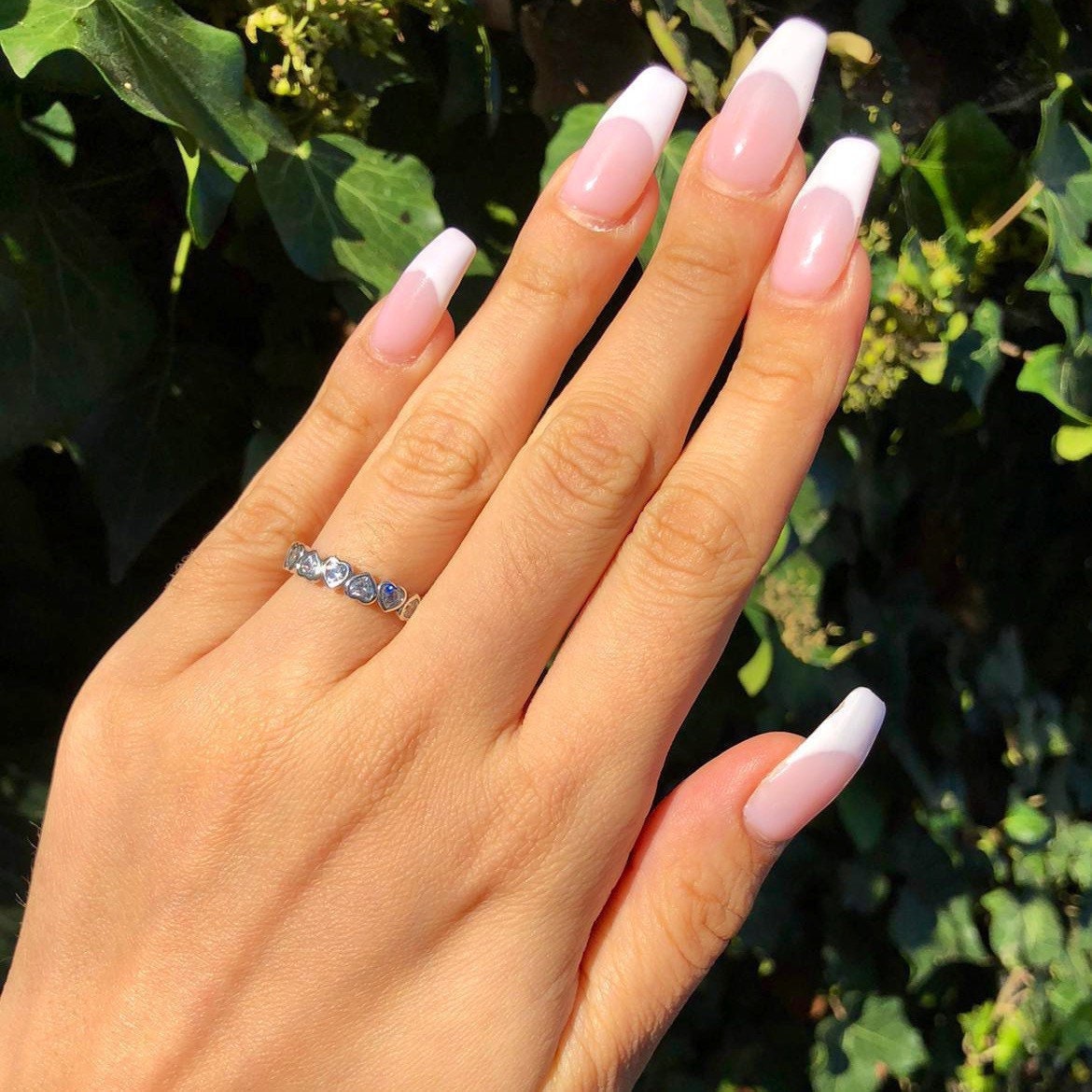 Emogen - Full Heart bezel Sterling silver & Eternity Wedding Engagement Ring for Women -Valentine's Gift