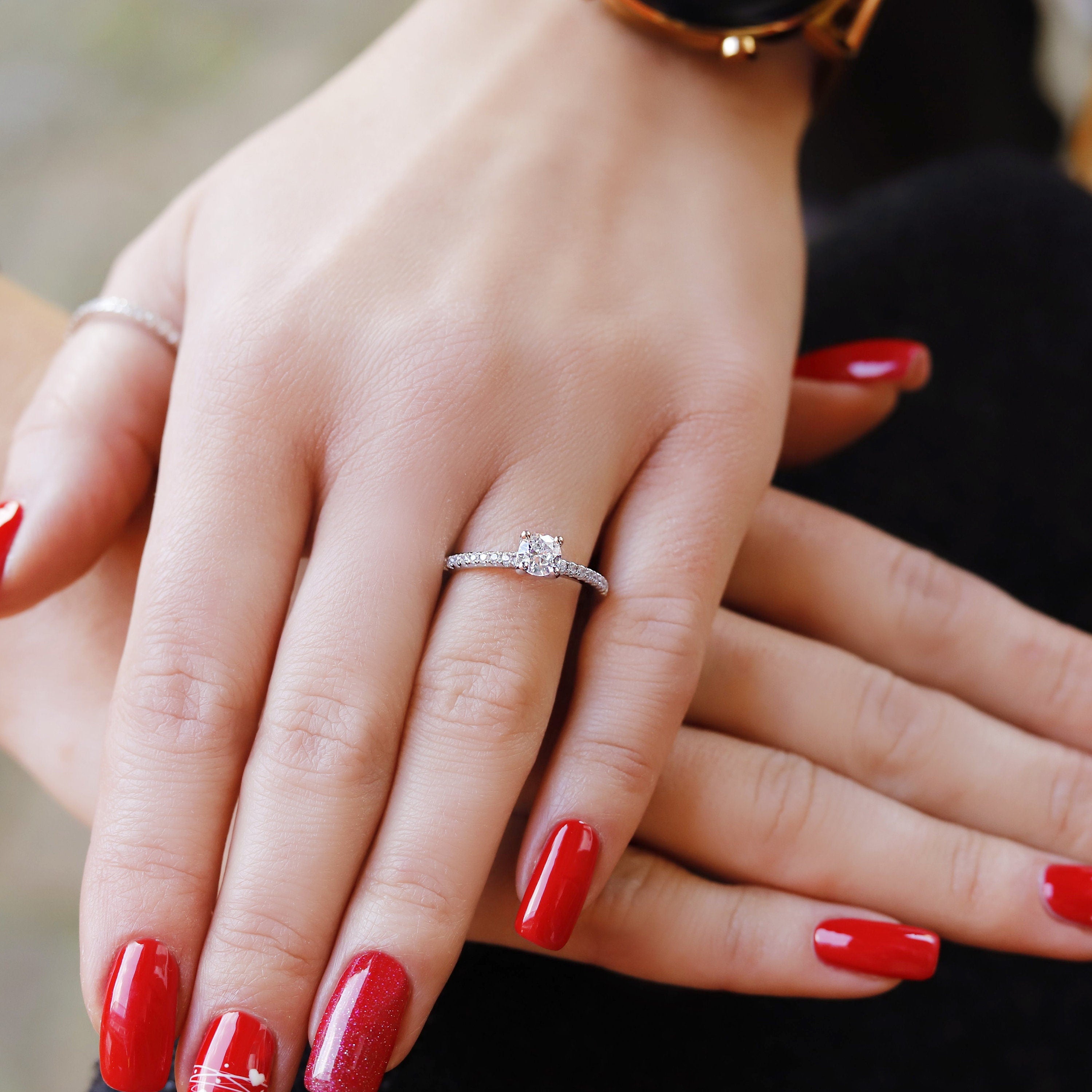 Isla - Promise Rings | Sterling Silver Engagement Ring | Promise Ring for women | Anniversary Ring in US sizes | High Quality!