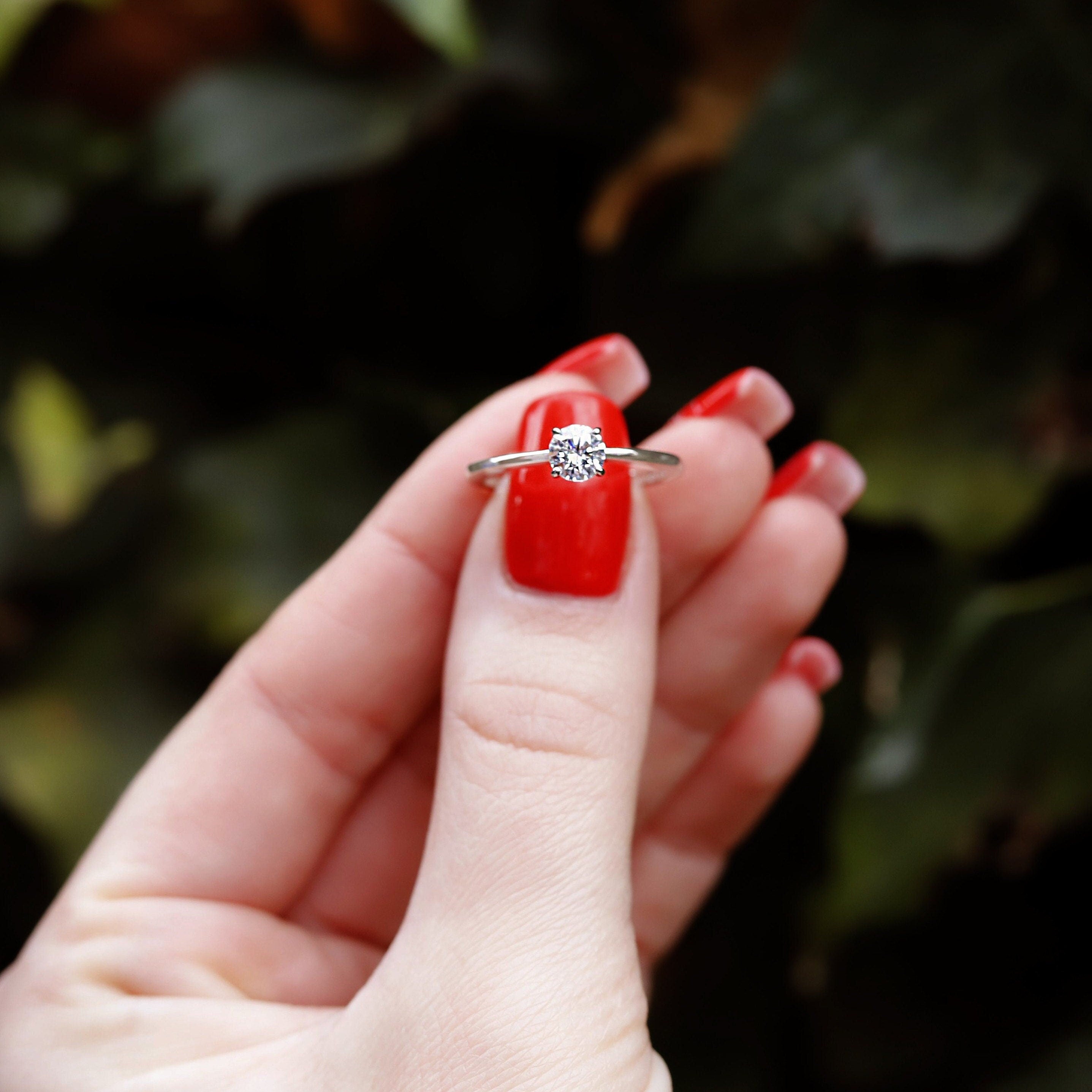 Bella - Sterling Silver Bridal Engagement Ring | Promise Ring for women | Bridal Ring US UK size | High Quality!