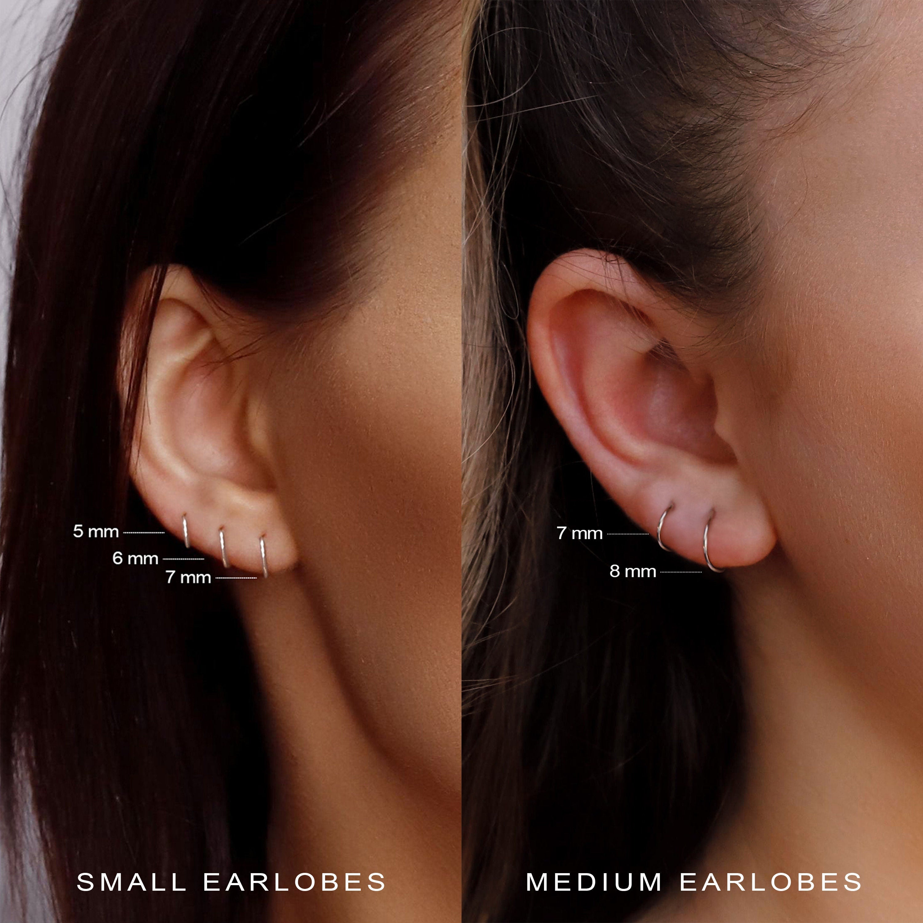 Tiny Huggie Hoop Earrings,Plain Helix Hoop Earrings, Dainty Hoop Earrings,Dainty Tiny Huggies, 18K Gold Plated Hoops,Sterling Silver Huggies