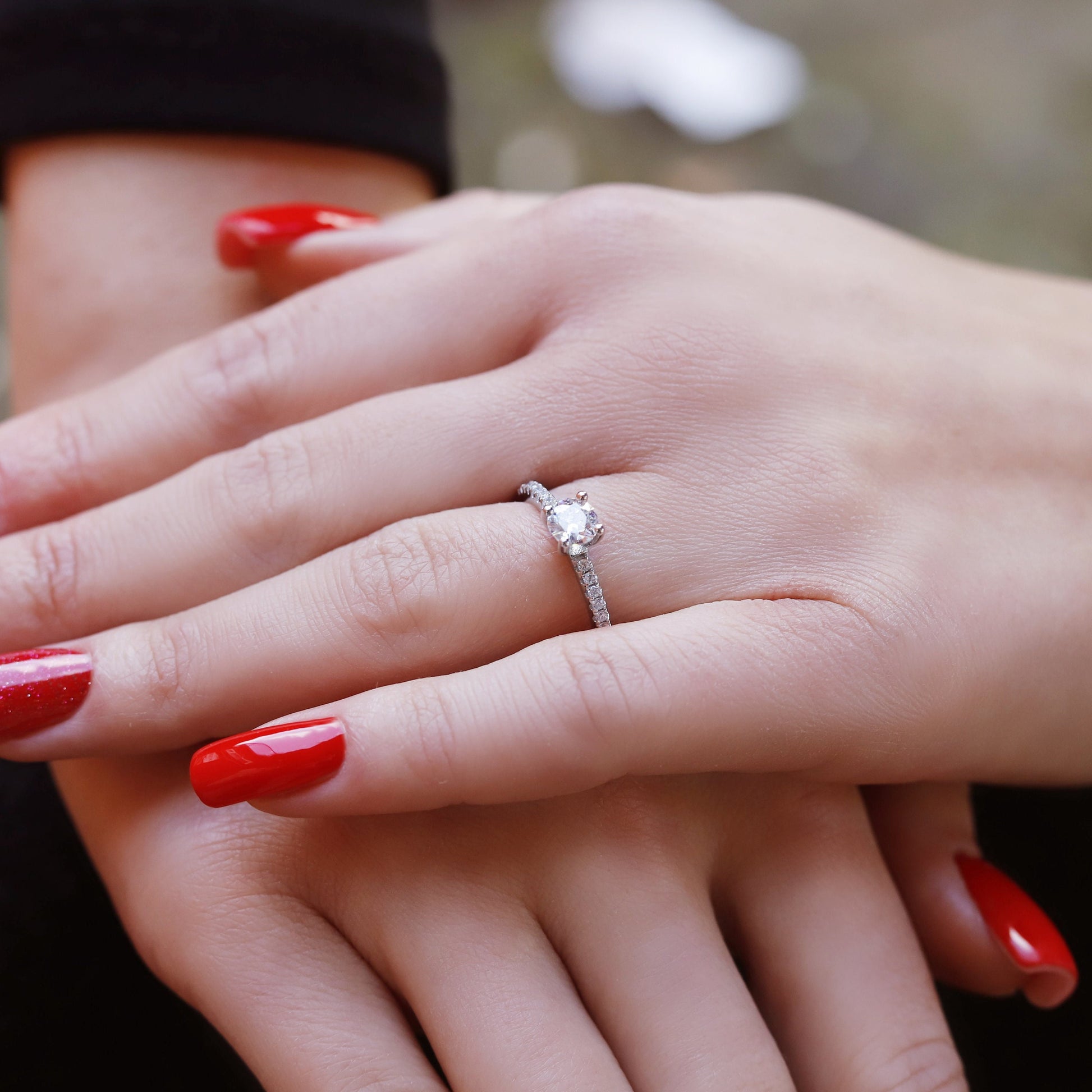 Isla - Promise Rings | Sterling Silver Engagement Ring | Promise Ring for women | Anniversary Ring in US sizes | High Quality!