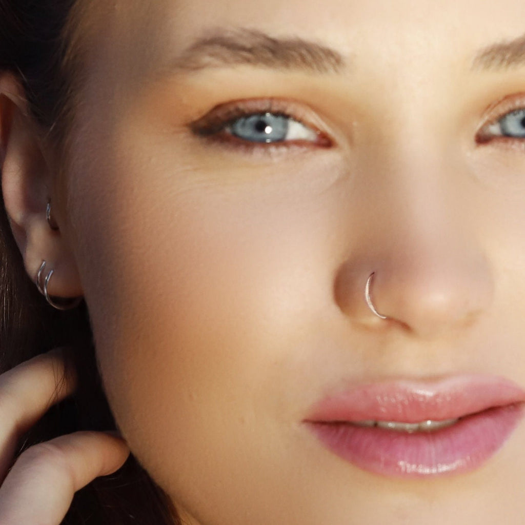 Tiny Huggie Hoop Earrings,Plain Helix Hoop Earrings, Dainty Hoop Earrings,Dainty Tiny Huggies, 18K Gold Plated Hoops,Sterling Silver Huggies
