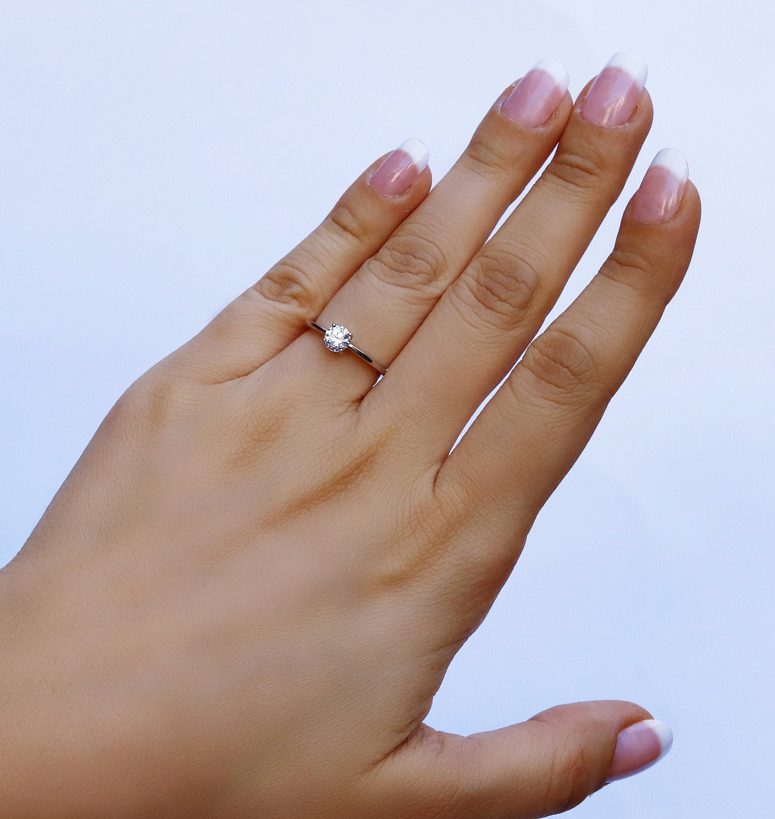 Bella - Sterling Silver Bridal Engagement Ring | Promise Ring for women | Bridal Ring US UK size | High Quality!