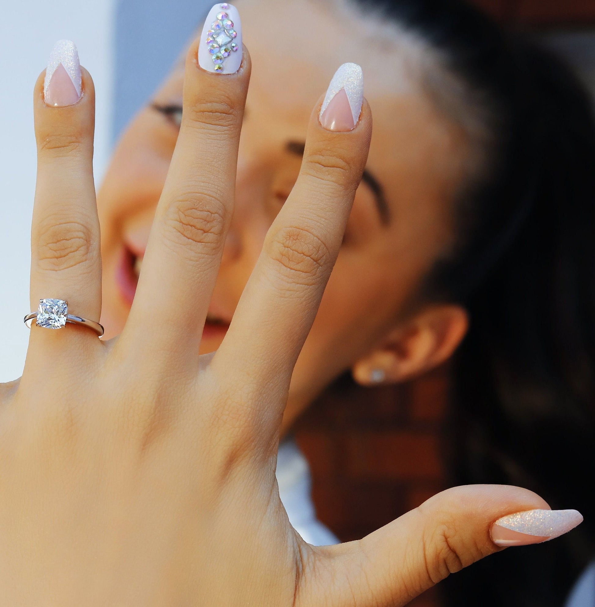 Camilla - Sterling Silver Engagement Ring | Promise Ring for women | Anniversary Ring in US UK sizes | High Quality!