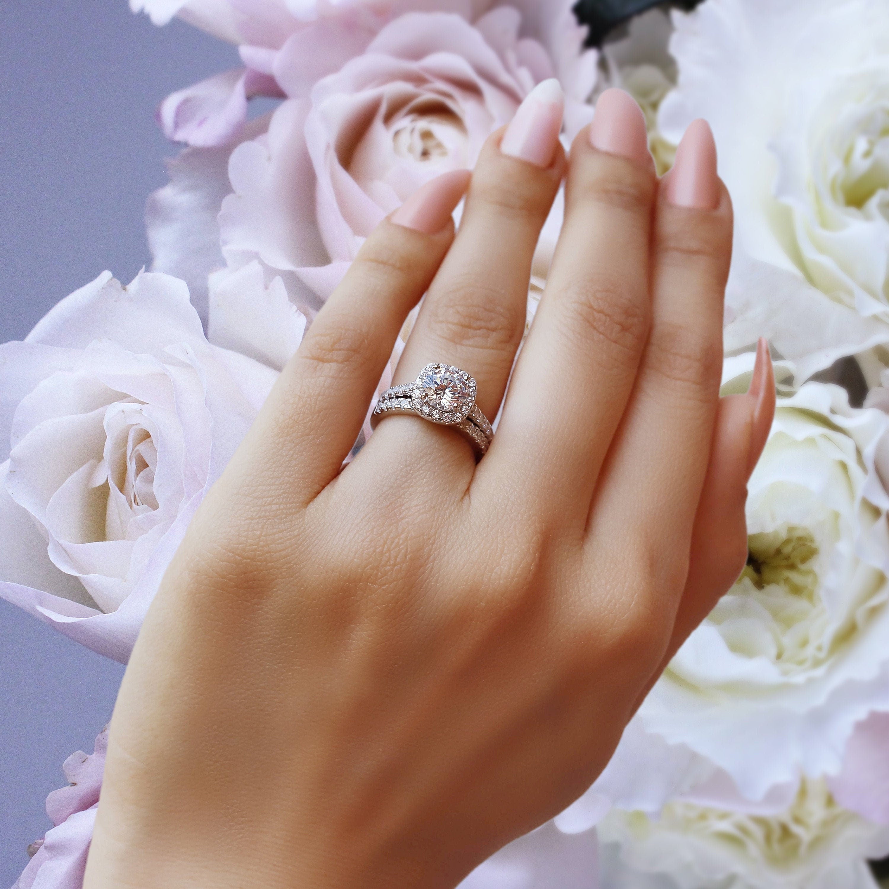 Thea - Promise Rings | Sterling Silver Engagement Ring | Promise Ring for women | Anniversary Ring in US sizes | High Quality!