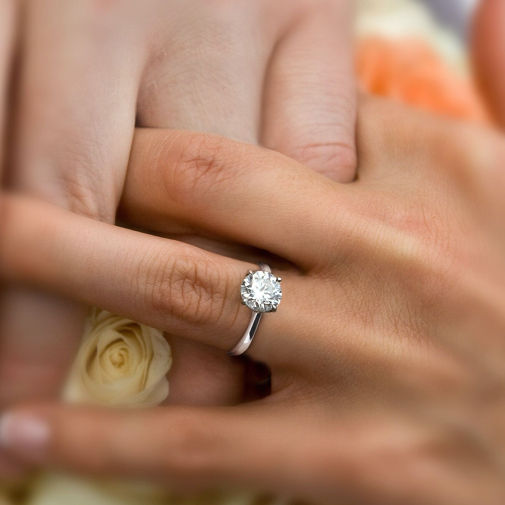 Gabriella - Sterling Silver Engagement Ring | Promise Ring for women | Anniversary Ring in US UK sizes | High Quality!